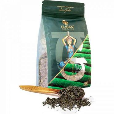 Чай листовой Susan Green Tea, 100 гр., дой-пак