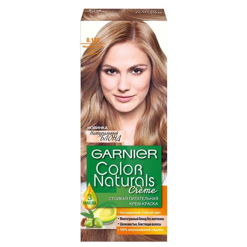 Краска для волос Garnier Color Naturals тон 8.132 натуральный светло-русый 110 мл., картон