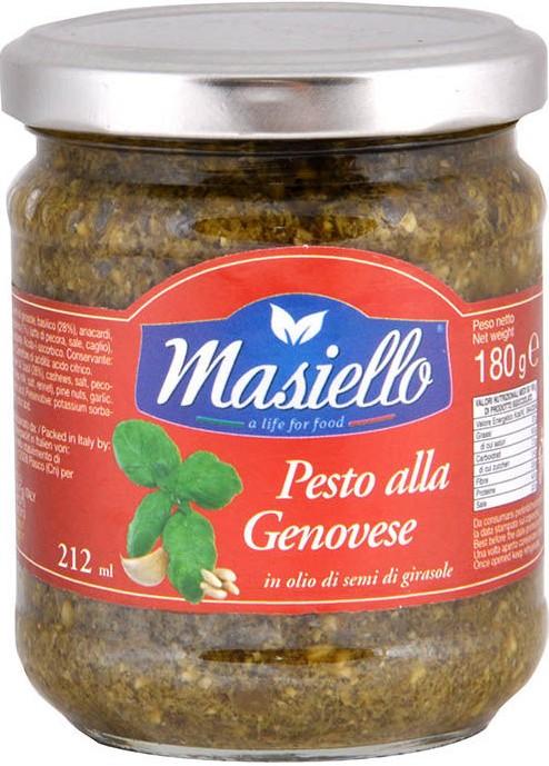 Соус Masiello Genovese Песто, 180 гр., стекло