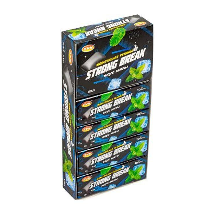 Жевательная резинка ZVN Strong Break в виде драже мята 25 гр. х 12 шт., картон