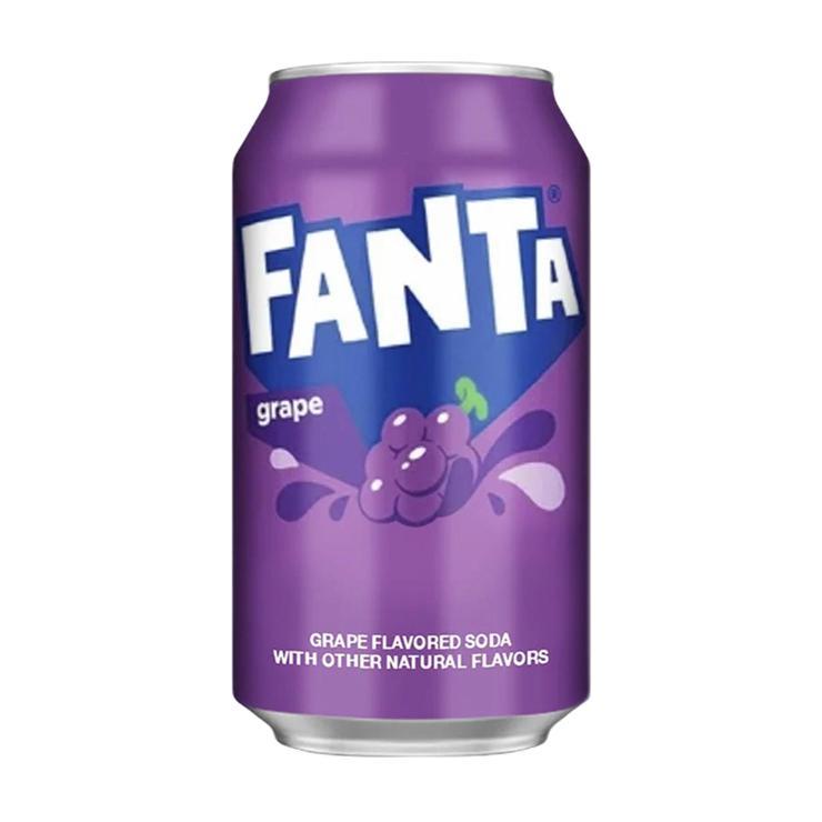 Напиток газированный Fanta grape виноград 355 мл., ж/б