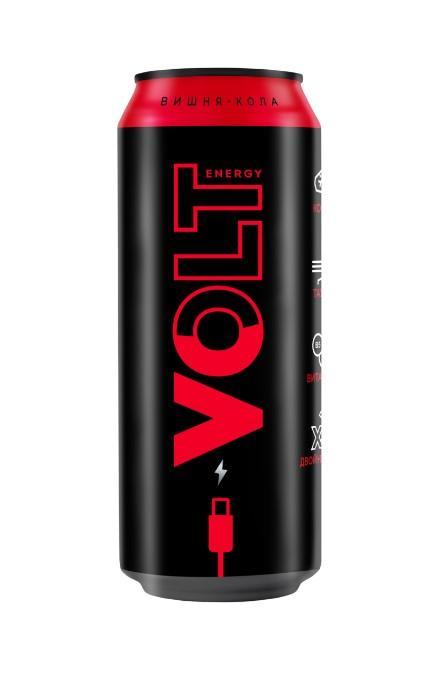 Напиток энергетический Volt Energy вишня кола 450 мл., ж/б