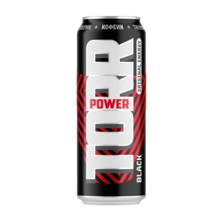 Напиток энергетический Power Torr X черный 500 мл., ж/б