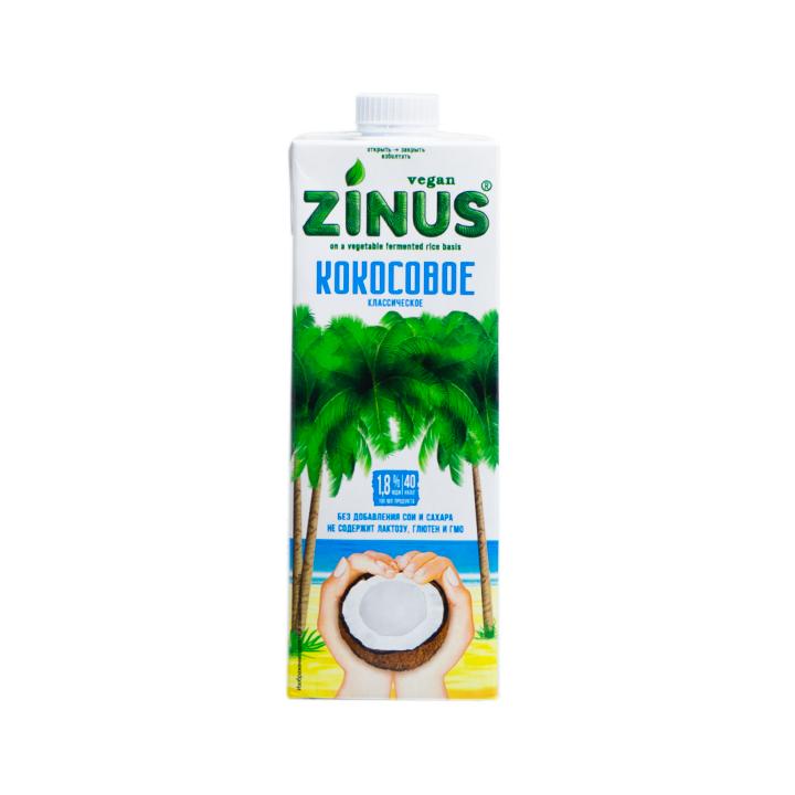 Сливки ZINUS кокосовые 19% 1 л., тетра-пак