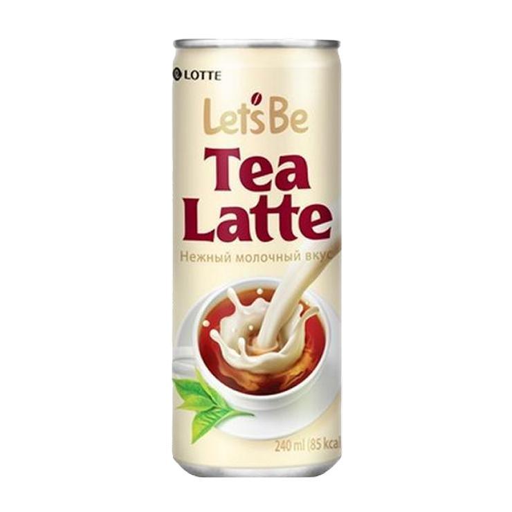 Чай холодный Lotte Латте с молоком 240 мл., ж/б