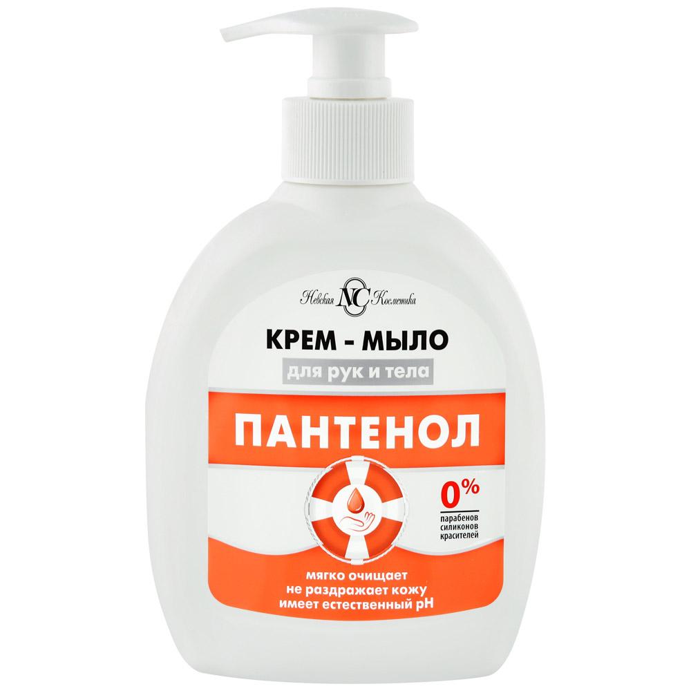 Крем-мыло Невская Косметика Пантенол 300 мл., флакон с дозатором