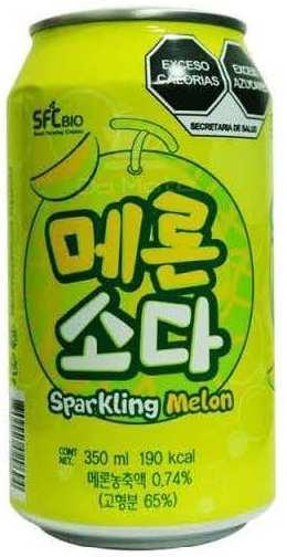 Напиток газированный Bohae Sparkling Melon 350 мл., ж/б