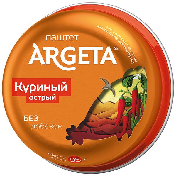 Паштет ARGETA куриный острый 95 гр., пластик