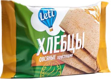 Хлебцы Leti овсяные запеченные, 60 гр., флоу-пак