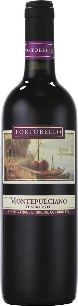 Вино Портобелло Монтепульчано д Абруццо красное сухое 12,5%  Италия 750 мл., стекло