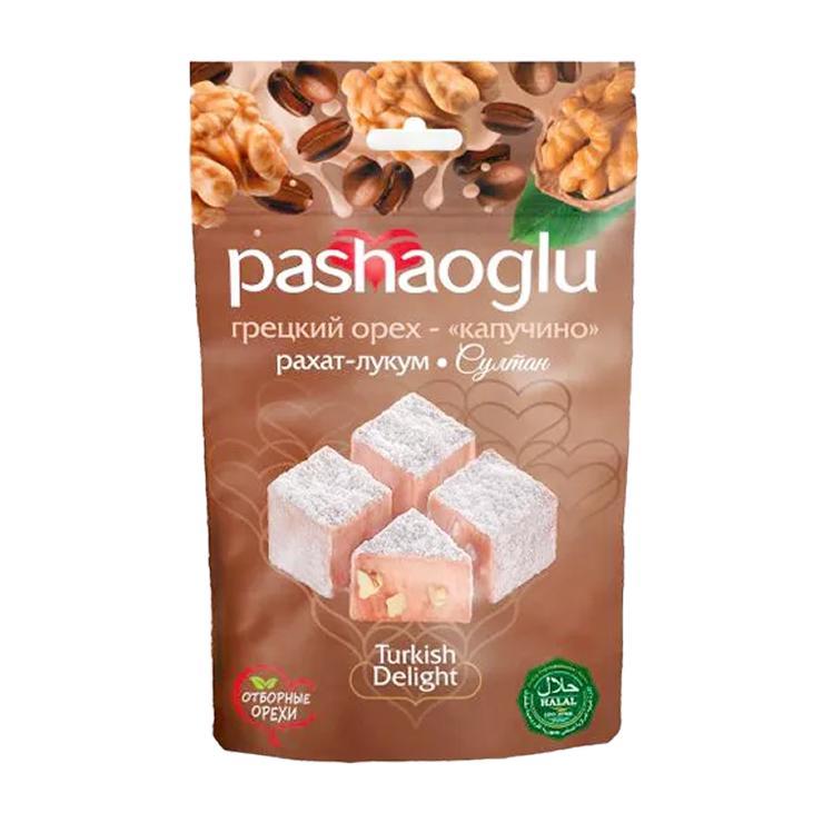 Рахат-Лукум Pashaoglu Султан с грецкими орехами и ароматом капучино 150 гр., дой-пак