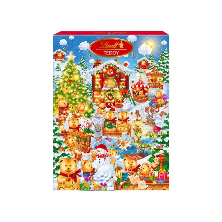 Адвент-календарь Lindt Teddy Рождественский 211 гр., картон