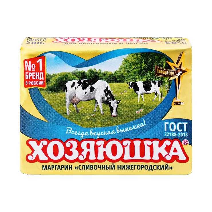 Маргарин Хозяюшка 50% 250 гр., фольга