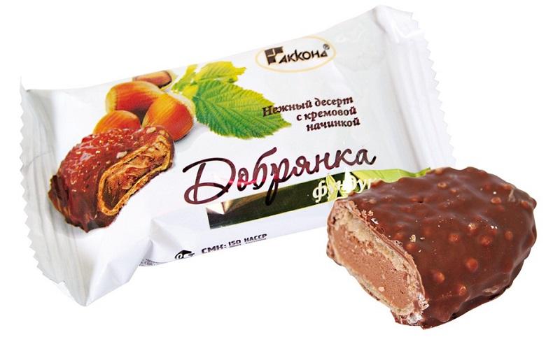 Десерт Акконд Добрянка фундук крем.начинка,2 кг., картон