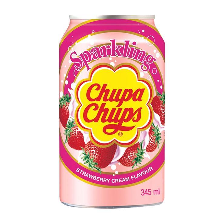 Лимонад Chupa Chups клубника 345 мл., ж/б