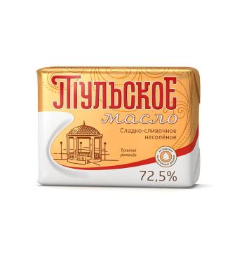 Масло сладкосливочное ТМК Тульское несоленое 72,5%