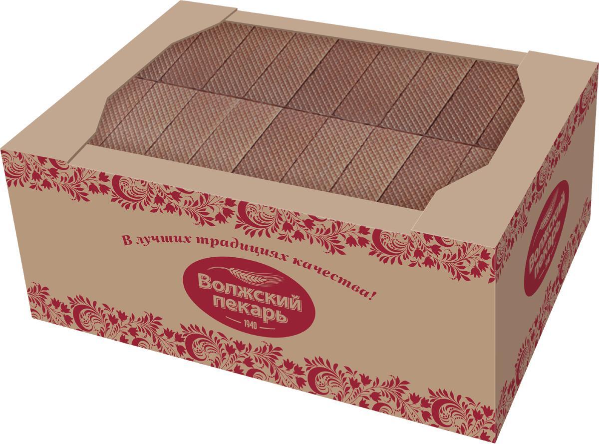 Вафли Волжский Пекарь со вкусом шоколада 4 кг., картон