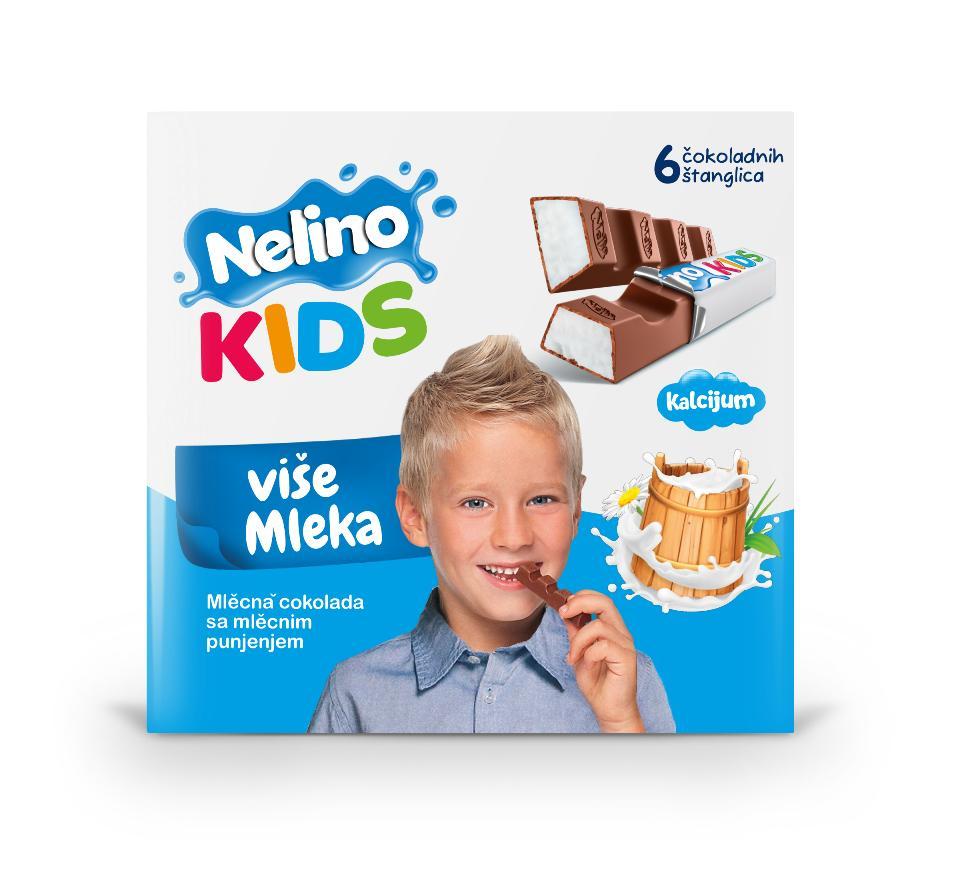 Шоколад Nelino Kids молочный 50 гр., картон