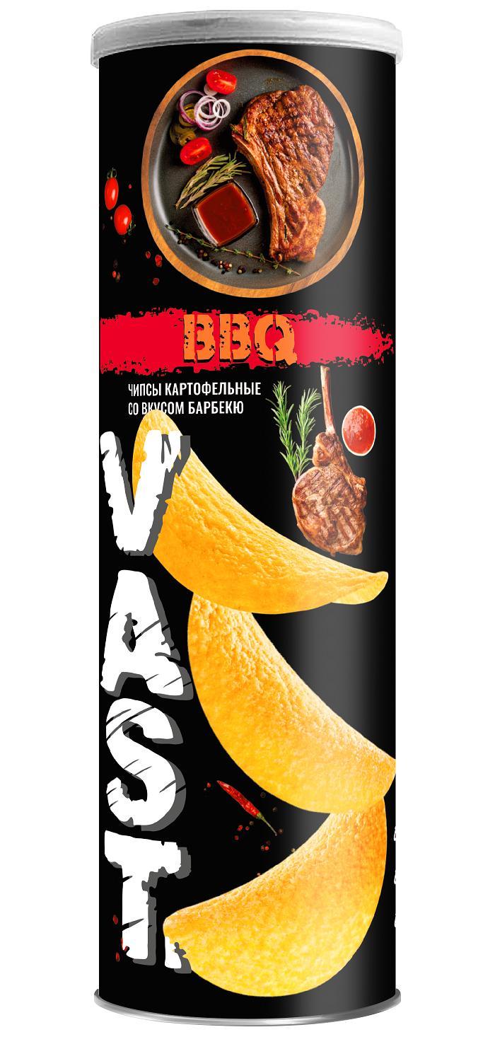 Чипсы Vast барбекю 160 гр., туба
