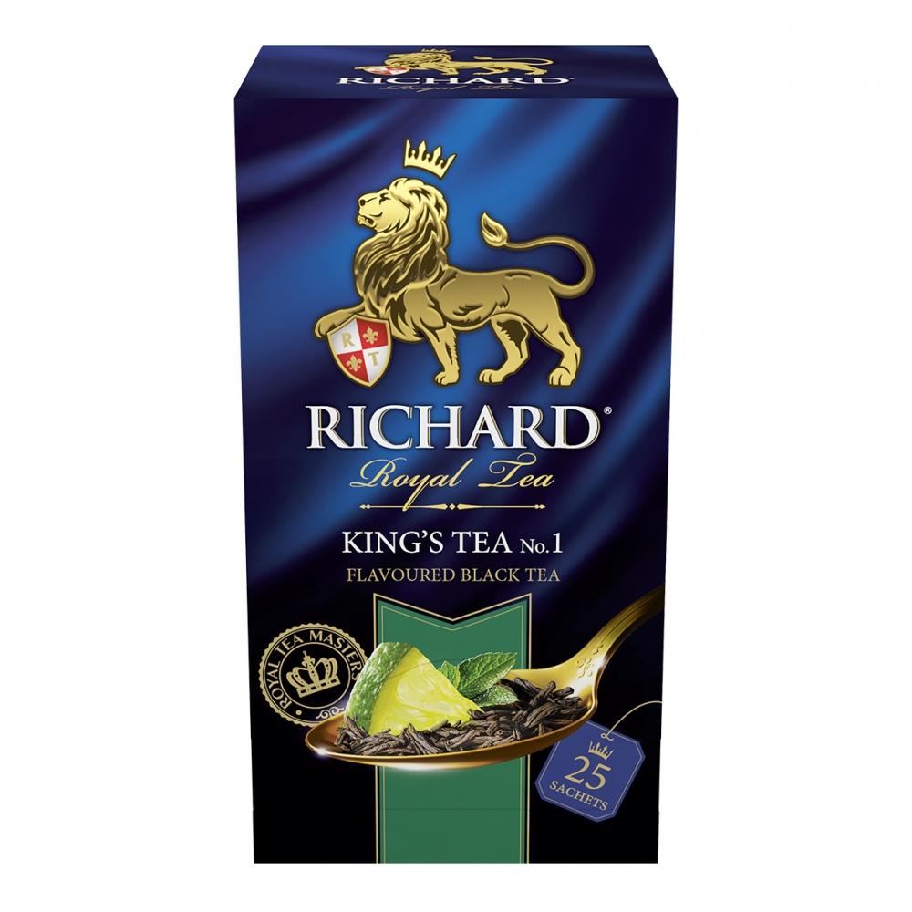 Чай Richard King's Tea черный 25 пакетиков 50 гр., картон