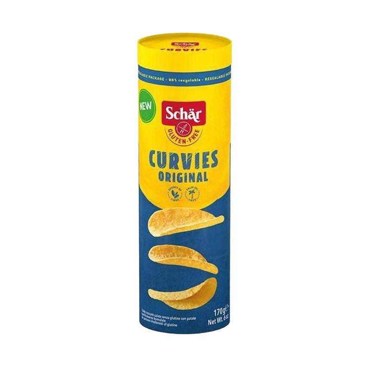 Чипсы Schar curvies original 170 гр., туба