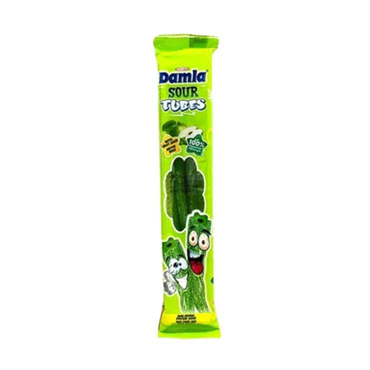 Мармелад жевательный Damla Sour Tubes яблоко 30 гр., флоу-пак