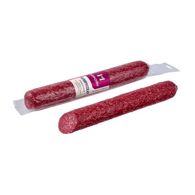 Колбаса сырокопченая Микоян белорусская 1,2 кг., в/у