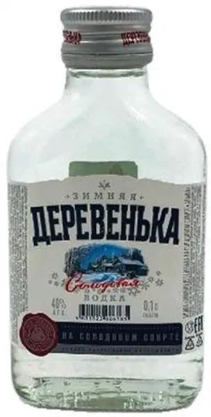 Водка Зимняя деревенька на солодовом спирте 40% 1 л., стекло