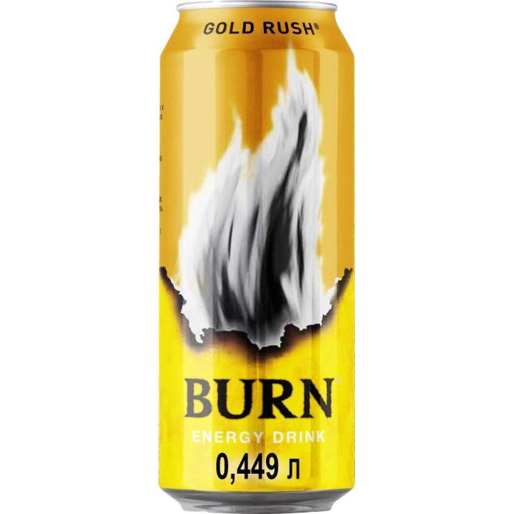 Напиток энергетический Burn Gold Rush 449 мл., ж/б