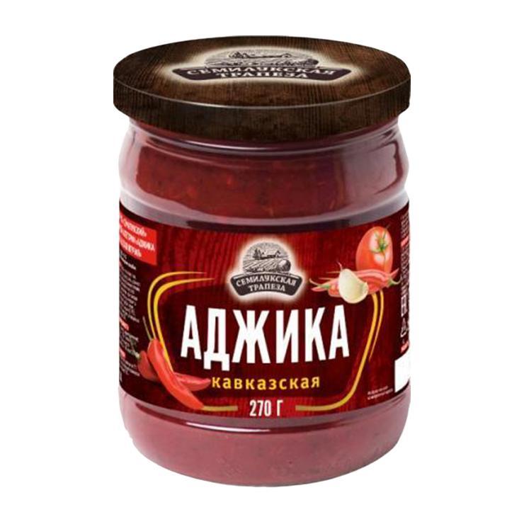 Аджика Семилукская трапеза Кавказская жгучая 270 гр., стекло