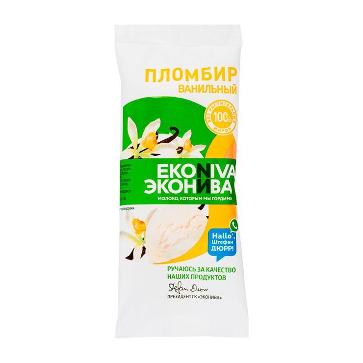 Мороженое эскимо ЭкоНива ванильное 70 гр., флоу-пак