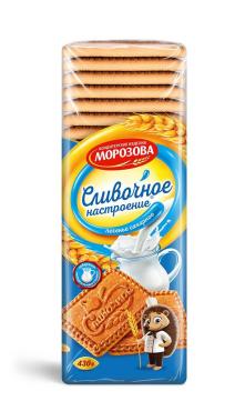 Печенье сахарное Сливочное ,Кондитерские изделия Морозова, 430 гр., ПЭТ