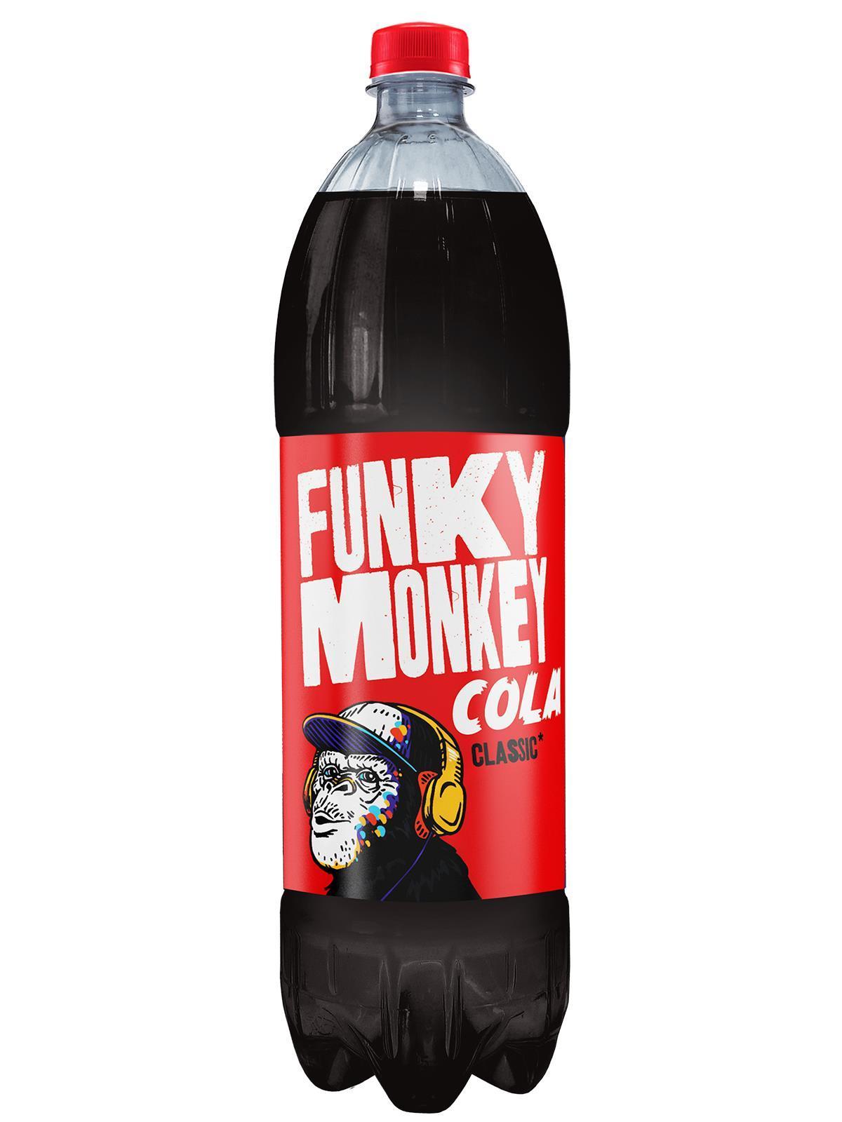 Напиток сильногазированный Funky Monkey Кола 1,5 л., ПЭТ