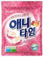 Карамель леденцовая Anytime Plum & Peach со вкусом сливы и персик Южная Корея 60 гр., флоу-пак