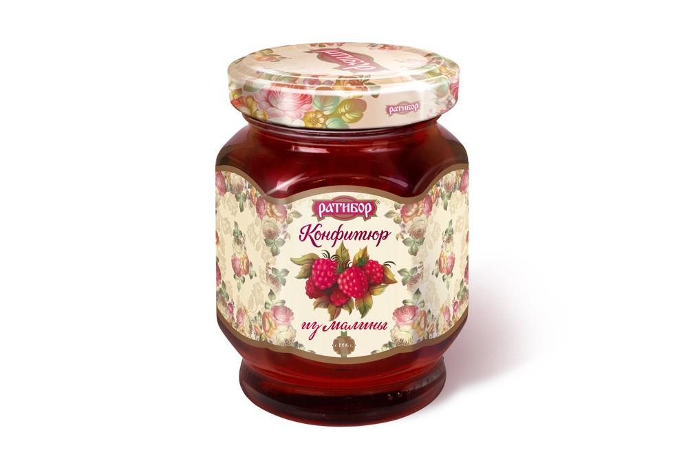 Конфитюр Ратибор из малины 350 гр., стекло