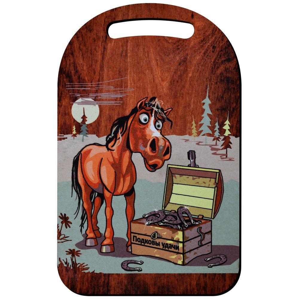 Доска разделочная Мультидом савраска 29х18,5 см 4 дизайна., пакет