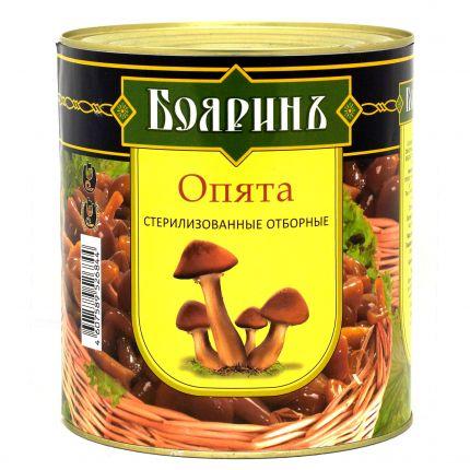 Опята Бояринъ, стерилизованные отборные, 3,1 л., ж/б