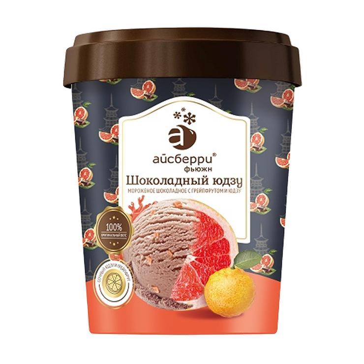 Морожное Айсберри Шоколадный юдзу 275 гр., пластиковая упаковка