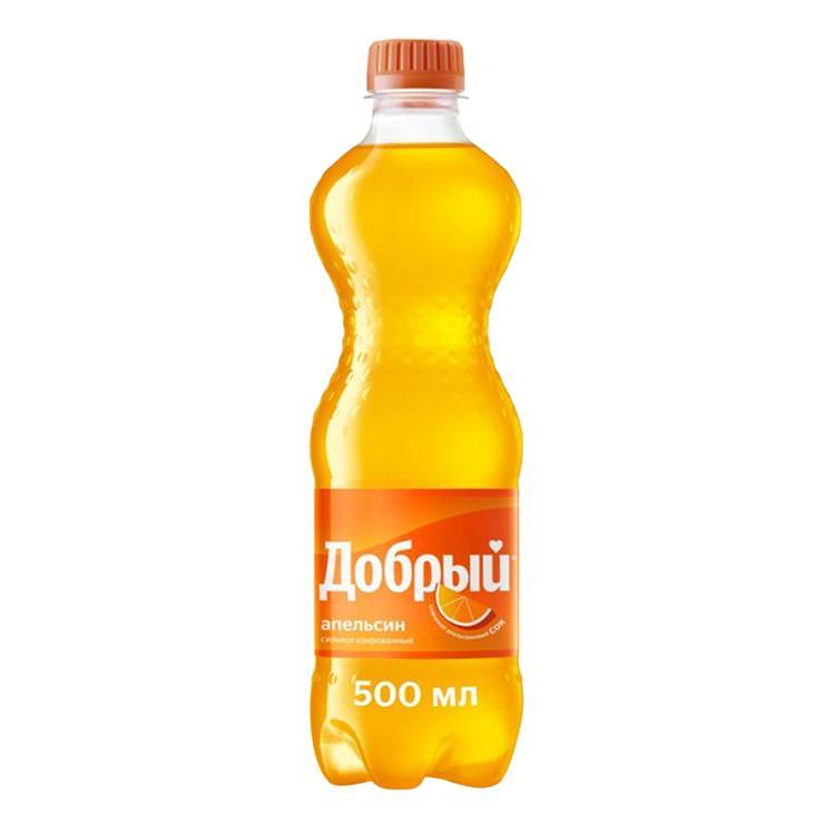 Напиток газированный Добрый апельсин витамин C 500 мл., ПЭТ