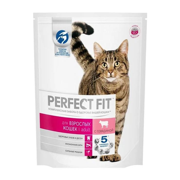 Корм для котят сухой Perfect Fit с говядиной 650 гр., пакет