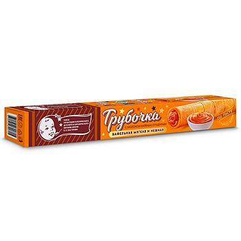 Вафельная трубочка с молоком вареным сгущенным м.д.ж. 8,5% 65 гр., флоу-пак