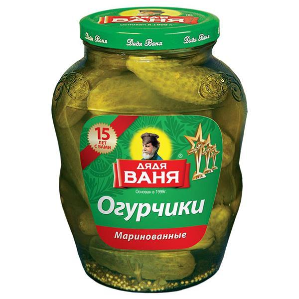 Огурцы маринованные Дядя Ваня 1,8 кг., стекло