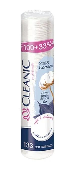 Ватные диски CLEANIC Soft&Comfort гигиенические 100шт +33% пакет