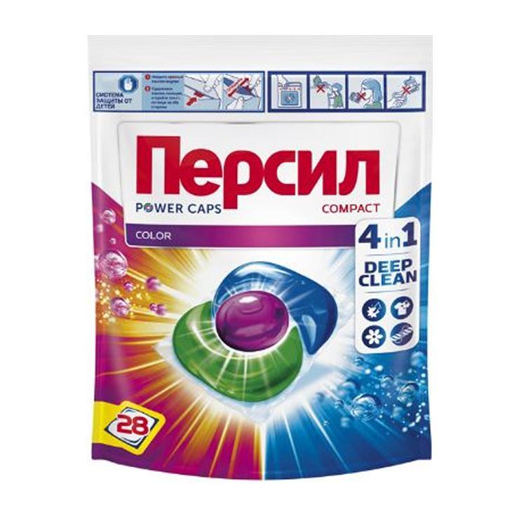 Капсулы для стирки Персил Power 4 в 1 28 шт., дой-пак
