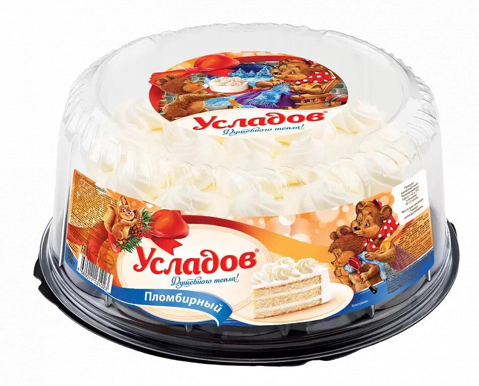 Торт Услада Пломбирный 750 гр., пластик