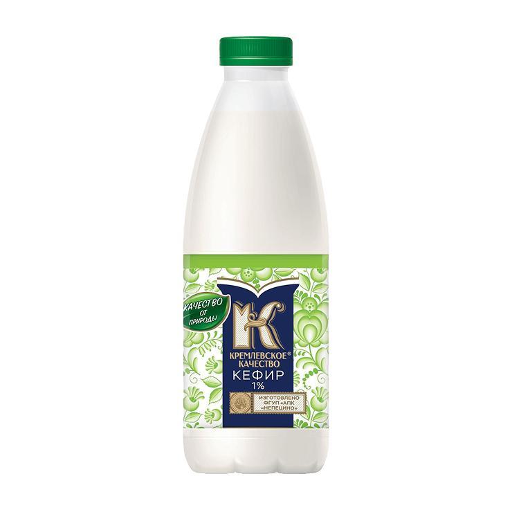 Кефир Кремлевское Качество 1% 930 мл., ПЭТ