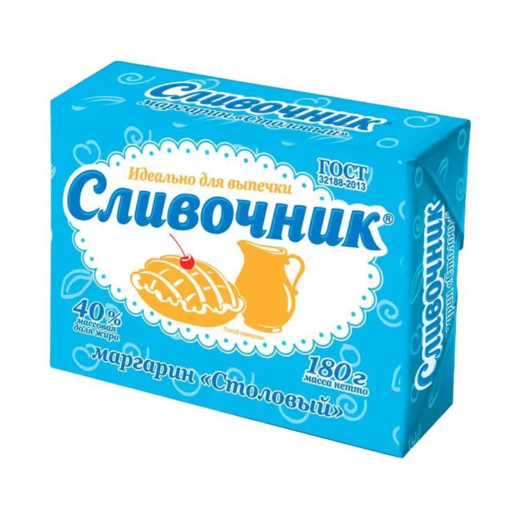 Маргарин Сливочник столовый 40% 180 гр., обертка