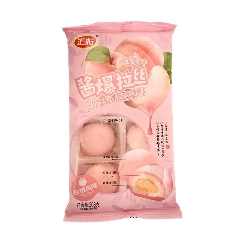 Моти Hui Ning Персик с начинкой из маршмеллоу 208 гр., флоу-пак