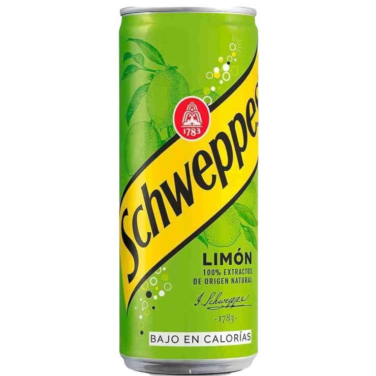 Напиток газированный Schweppes Lemon лимон Польша 330 мл., ж/б