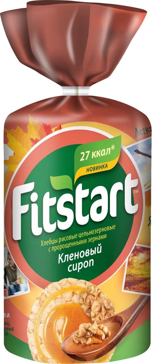 Хлебцы Fitstart Рисовые со вкусом кленовый сироп, 100 гр., флоу-пак